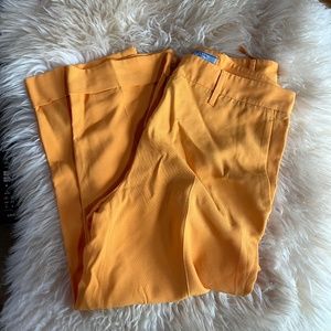 Prada Orange Cuffed Pants
